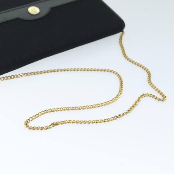 DIOR Trotter Canvas Chain Shoulder Bag Black - Picture 7 of 12